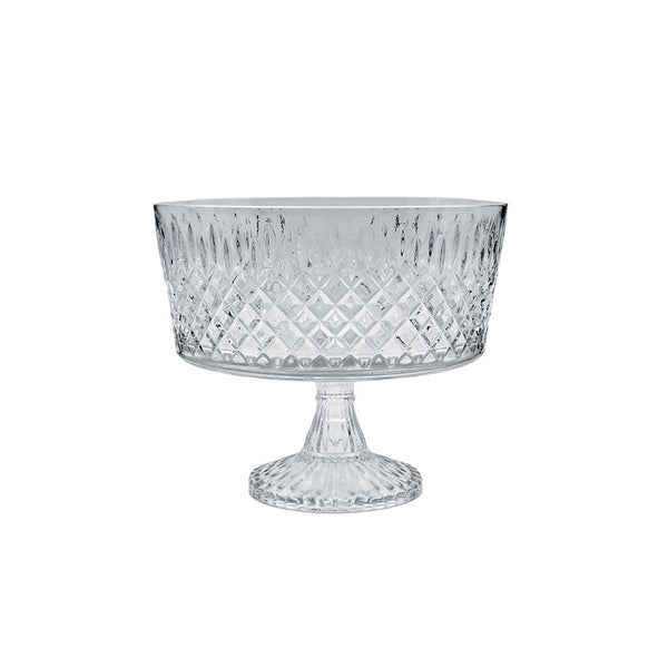 Alegre Glass 20x20 Cm Cyrstal Service Bowl