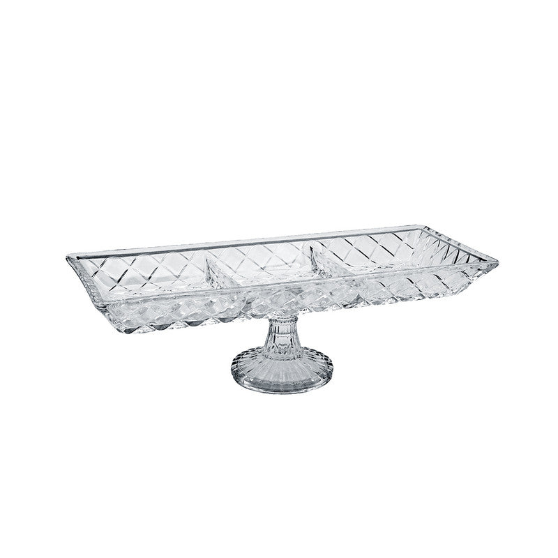 Alegre Glass 39x15x11.5 Cm Cyrstal Service Tray