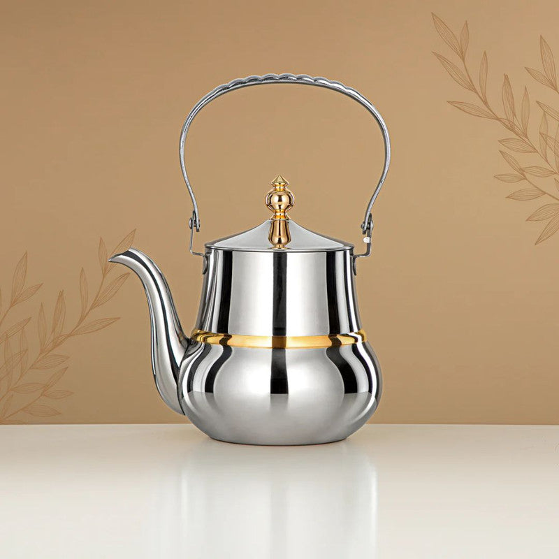 Stainless Steel Tea Kettle – Silver & Gold