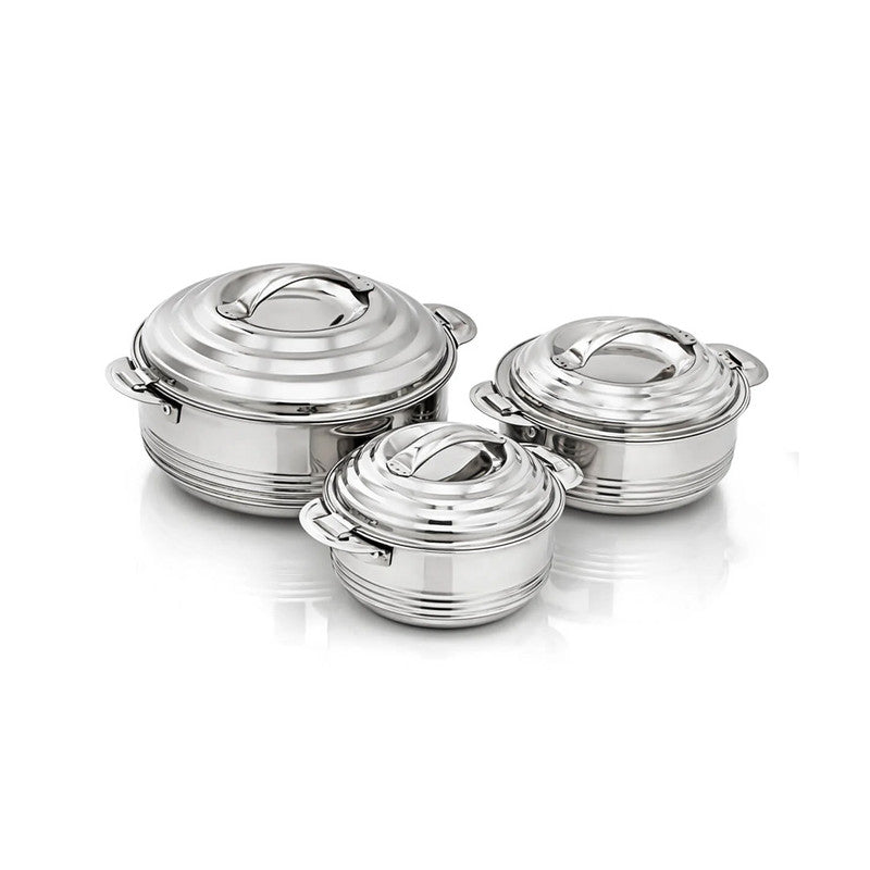 Almarjan Casa Stainless Steel Hotpot 3 Pieces Set