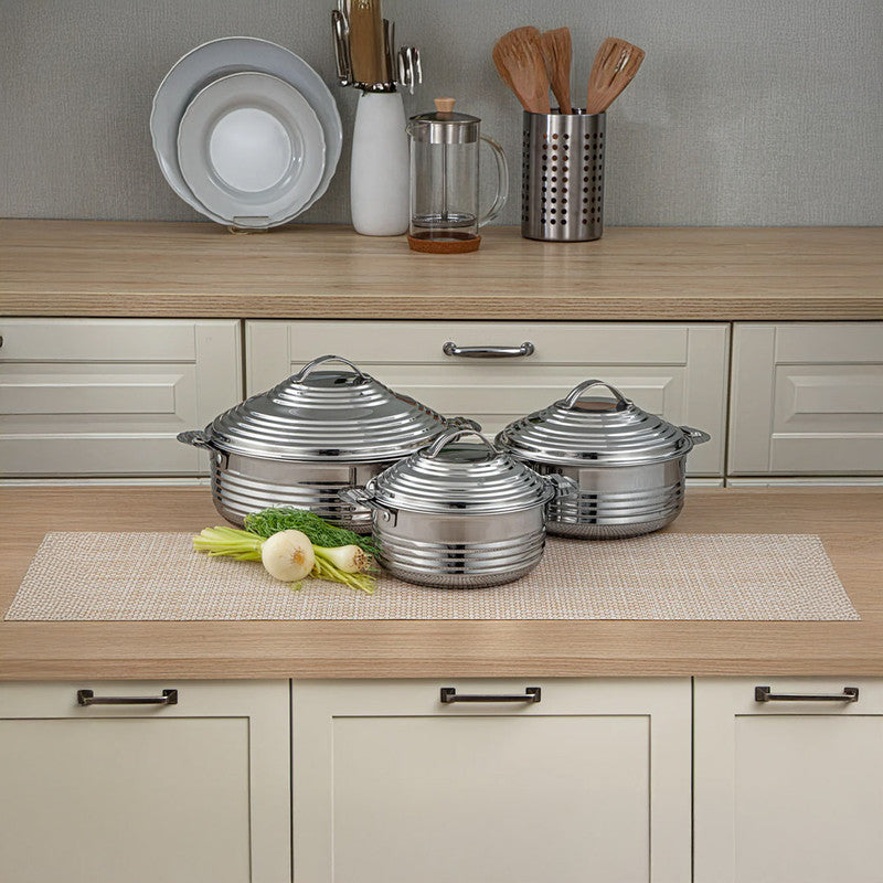 Almarjan Stainless Steel Hot Pot Royal Collection 3 Pieces Set