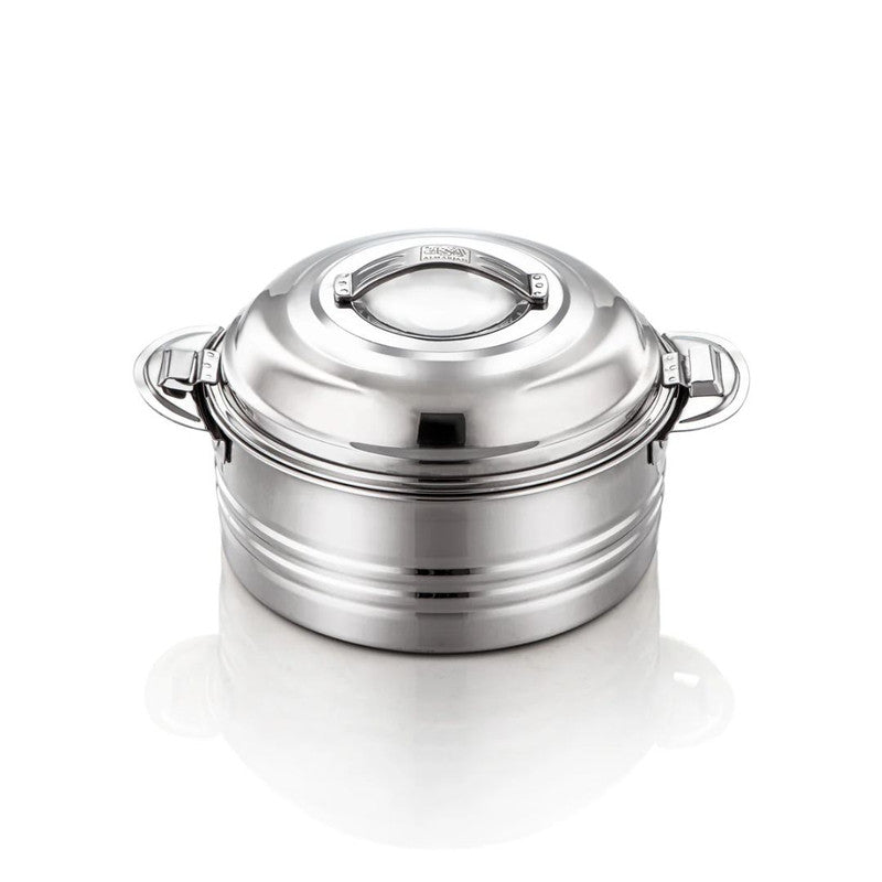 Mini Stainless Steel Insulated Hot Pot 1200 ML – Silver