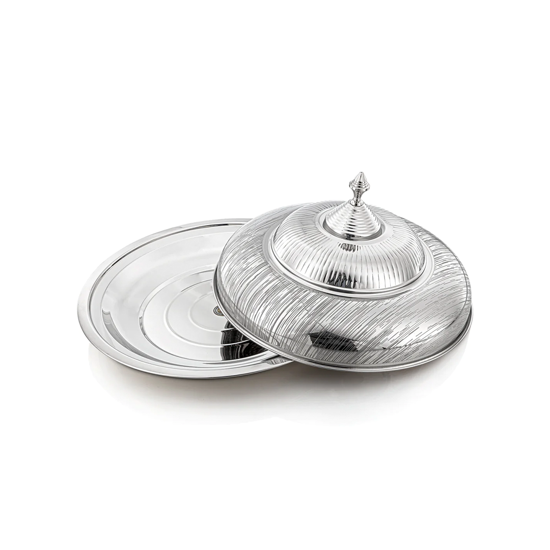 Almarjan Stainless Steel Koozy Tray Tahani 60 Cm | STS0293143 | Cooking & Dining, Serveware, Trays |Image 2