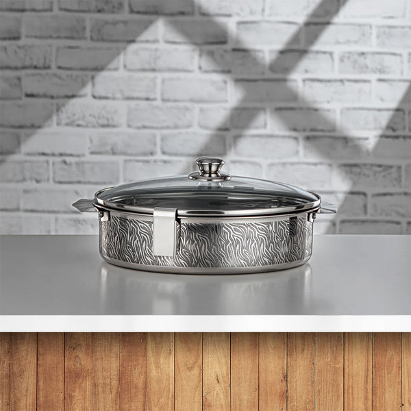 Almarjan Mandi Oval 35 Cm Stainless Steel Hotpot