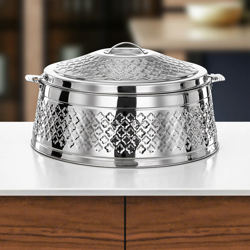 Stainless Steel Hot Pot – Rodha Collection – Silver – Available in Multiple Sizes
