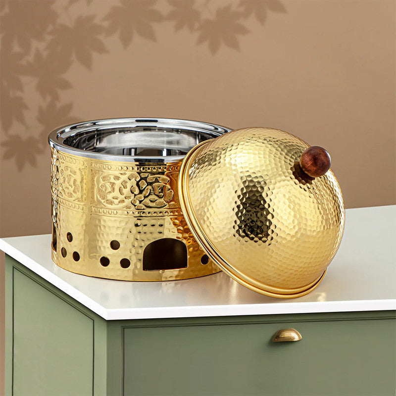 Stainless Steel Chafing Dish 25 cm – Gold