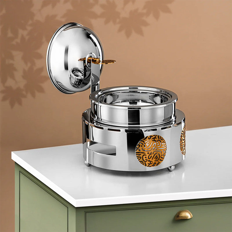 Stainless Steel Chafing Dish 1.25L – Silver & Gold