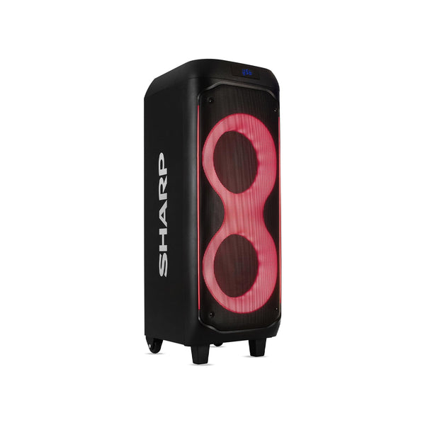 Sharp Portable Party & Karaoke Speaker with Microphone