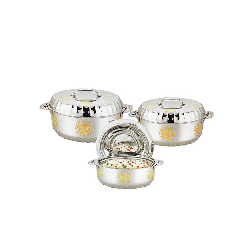 Stride Mahtab Stainless Steel Hotpot 3 Pieces Set