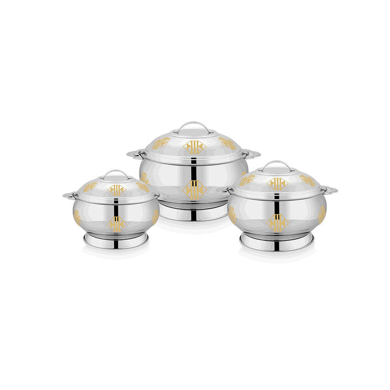 Stride Prime Belly Stainless Steel Hotpot 3 Pieces Set