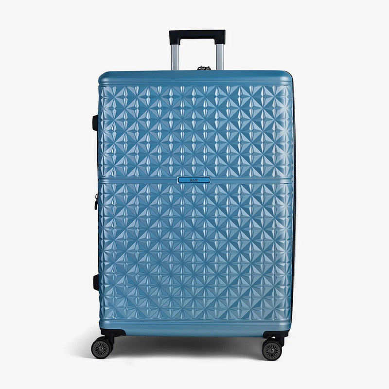 Rock Luggage Maya Blue 3 Piece Trolley Set Rock Luggage Maya Blue 3 Piece Trolley Set