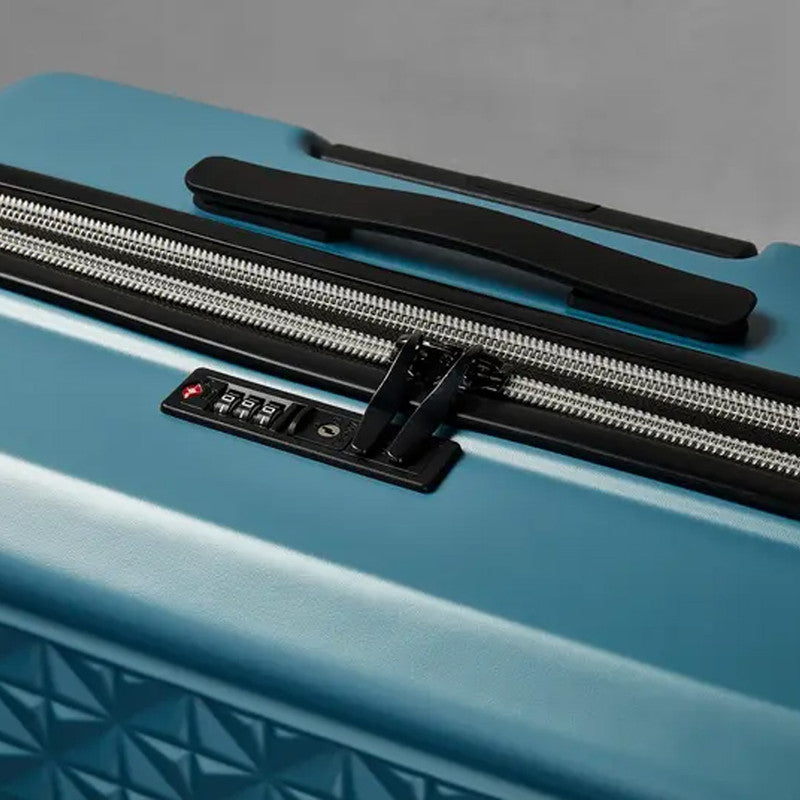 Rock Luggage Maya Blue 3 Piece Trolley Set Rock Luggage Maya Blue 3 Piece Trolley Set