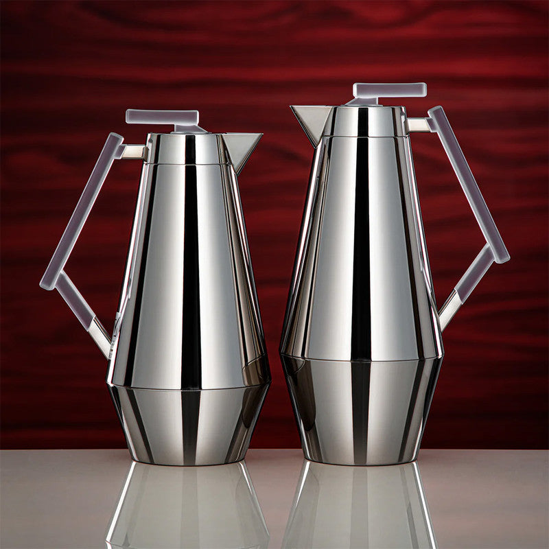 Vacuum Flask Set – Silver & Frost (0.7L & 1L)