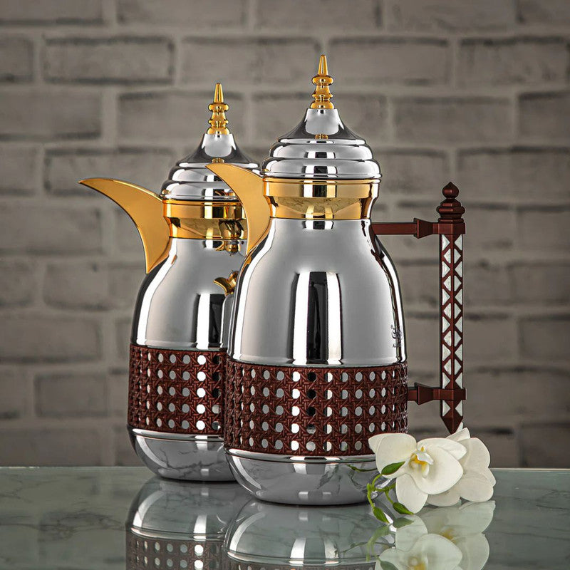 2-Piece Vacuum Flask Set (0.7L & 1L) – Al Waha Collection