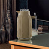 Khaki & Silver 1 Liter Vacuum Flask