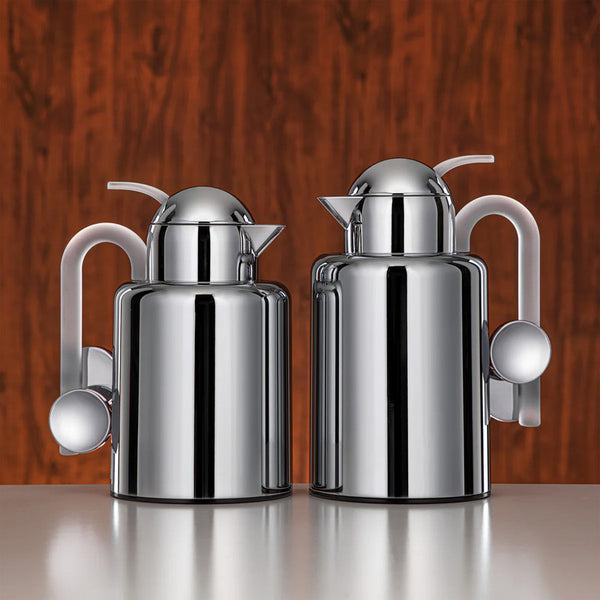 Vacuum Flask 2-Piece Set – Silver & Frost – 1L + 1.5L