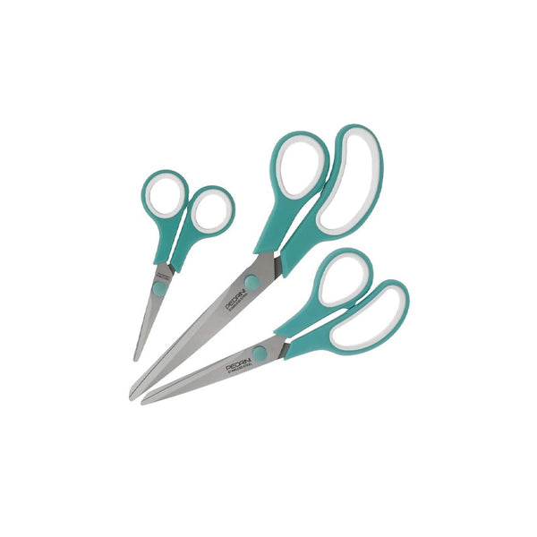 Pedrini Scissors Set – 3 Pcs (Petrol Color)