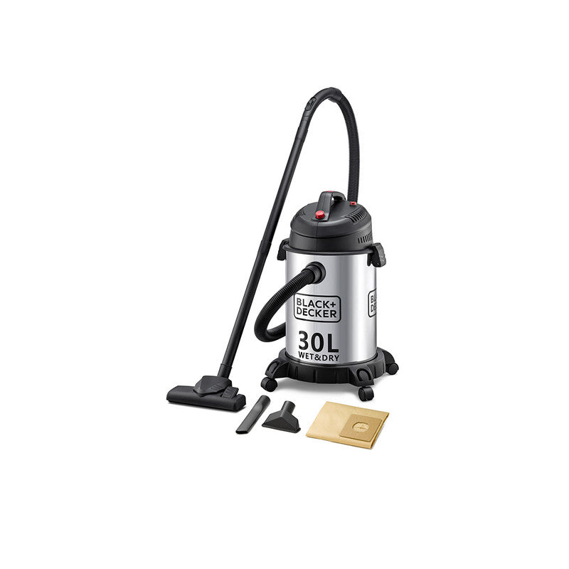 Black+Decker 1400W 30L Wet & Dry Vacuum Cleaner Black+Decker 1400W 30L Wet & Dry Vacuum Cleaner