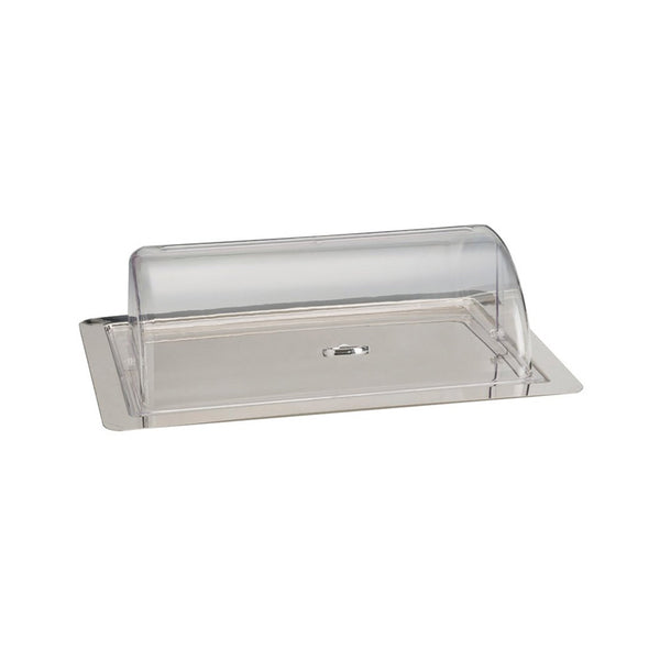 Alkan Polycarbonate Rolltop Display Case with Stainless Steel Tray