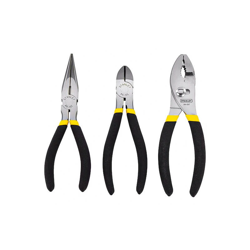 Stanley 3 Pieces Forged Steel Plier Set