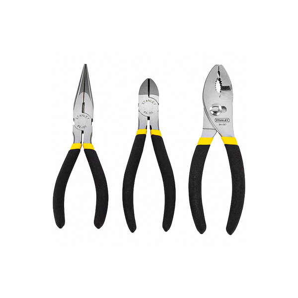 Stanley 3 Pieces Forged Steel Plier Set | 0-84-114 | DIY & Hardware, Tools |Image 1