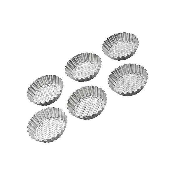 Pedrini Stainless Steel Pastry Mould Set Of 6Pcs | 0113-8 | Cooking & Dining, Kitchen Utensils |Image 1