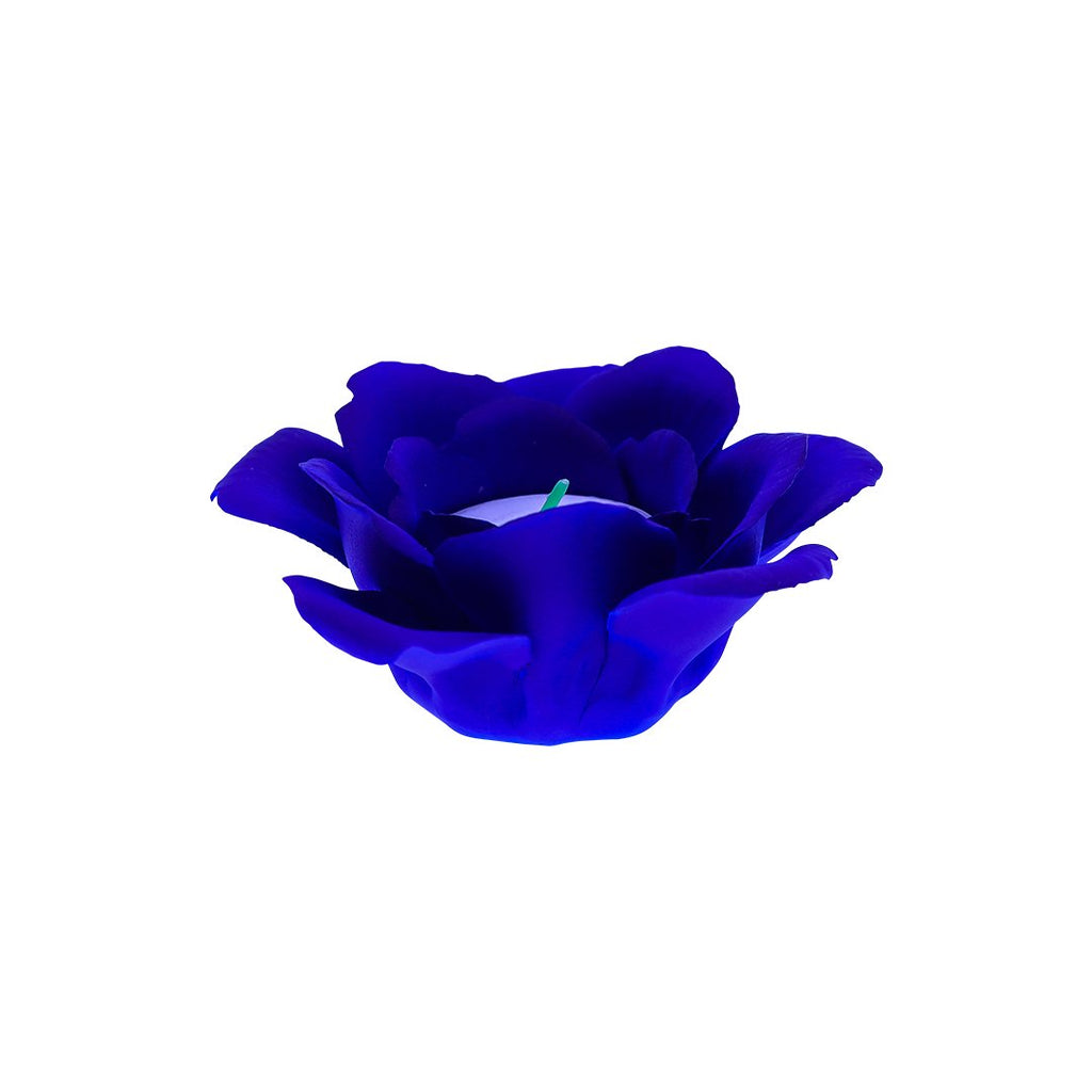 SINGLE ROSE CANDLE HOLDER 0127-DAER BLUE COLOR