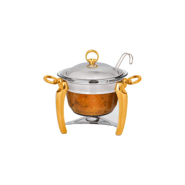 Chafing Dish Soup Warmer Silver Gold    1015Sg | 1015SG | Cooking & Dining, Serveware |Image 1