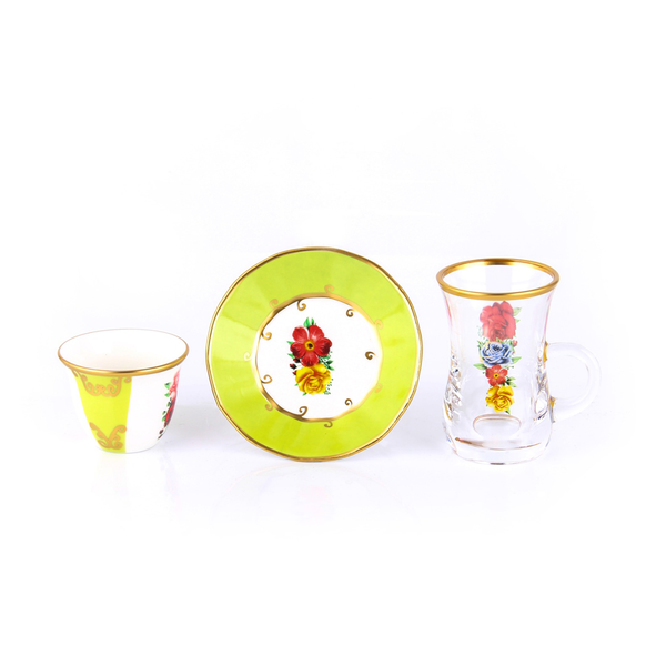 Byblos Set Of 18Pcs Tea & Coffee Cup & Saucer | '10535 | Cooking & Dining | Coffee Cup, Cooking & Dining, Glassware, Tea Cup |Image 1