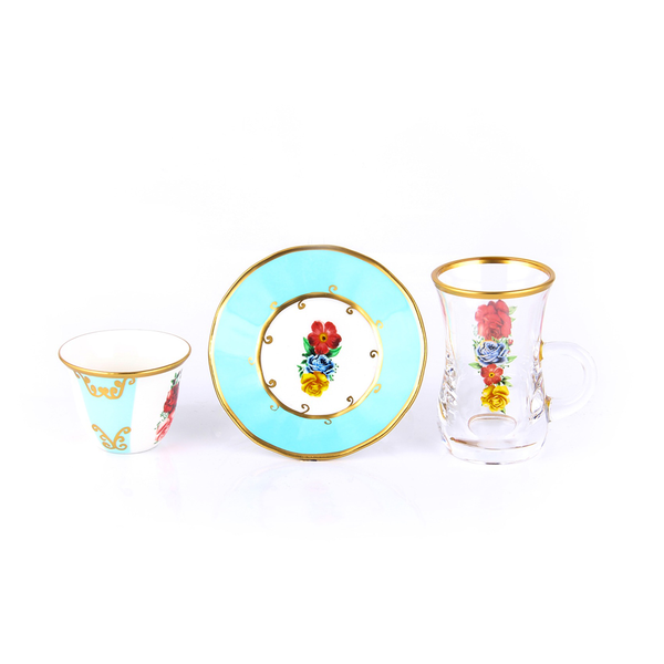 Byblos Set Of 18Pcs Tea & Coffee Cup & Saucer | '10536 | Cooking & Dining | Coffee Cup, Cooking & Dining, Glassware, Tea Cup |Image 1