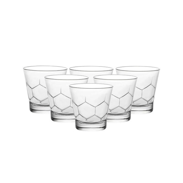 Duralex Hexagone Clear Tumbler Set Of 6 | 1072AB06A1111 | Cooking & Dining, Glassware |Image 1