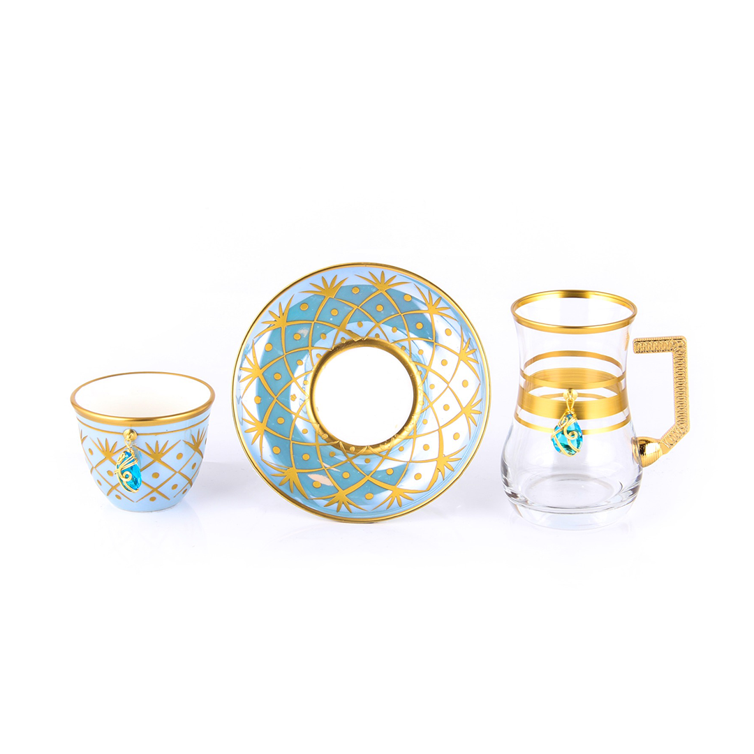 Byblos Set Of 18Pcs Tea & Coffee Cup & Saucer | '10742 | Cooking & Dining | Coffee Cup, Cooking & Dining, Glassware, Tea Cup |Image 1
