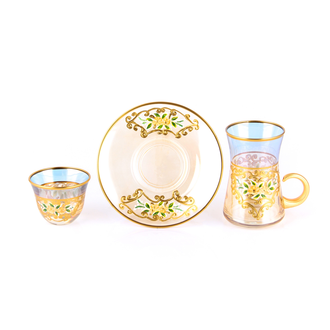 Byblos Set Of 18Pcs Tea & Coffee Cup & Saucer | '10814 | Cooking & Dining | Coffee Cup, Cooking & Dining, Glassware, Tea Cup |Image 1