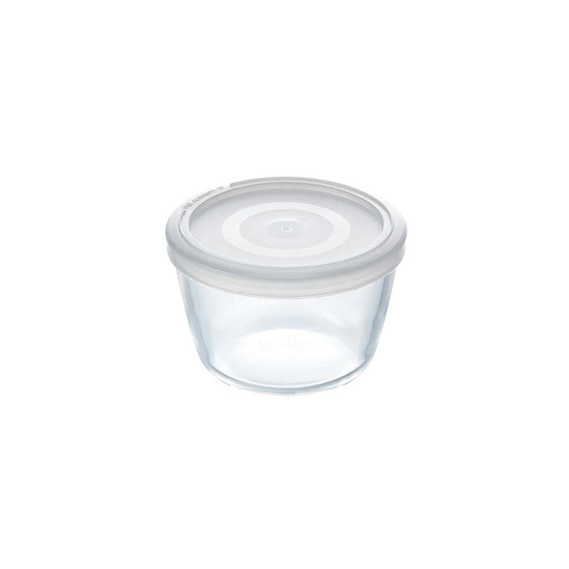 Pyrex 1.7L Cook & Freeze Glass Round Dish With Plastic Lid