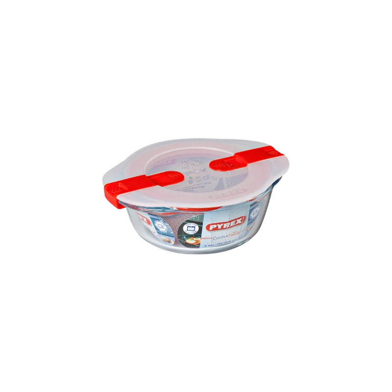 Pyrex 0.35L Round Glass Food Container With Lid | 206PH00 | Cooking & Dining, Glassware |Image 1