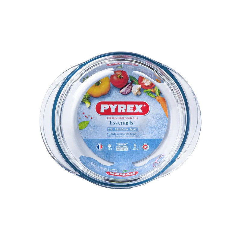 Pyrex 2.2L Glass Round Casserole