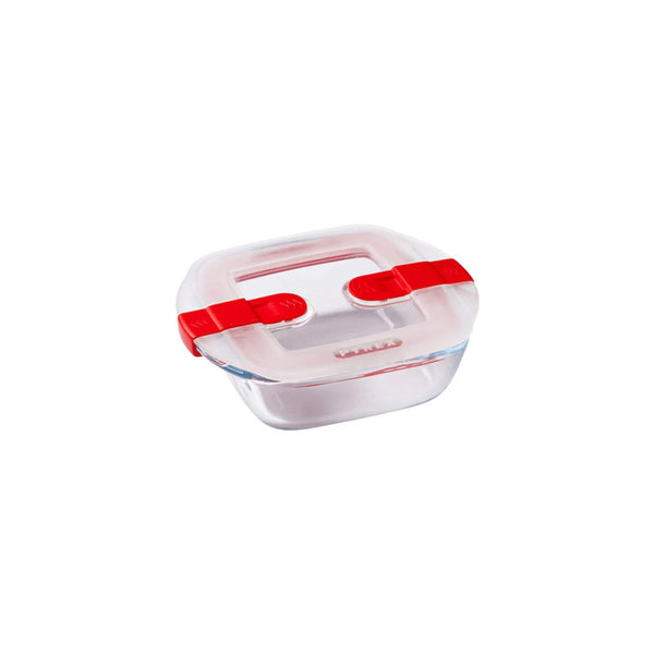 Pyrex 0.35L Cook & Heat Square Glass Food Container With Lid | 210PH00 | Cooking & Dining, Glassware |Image 1