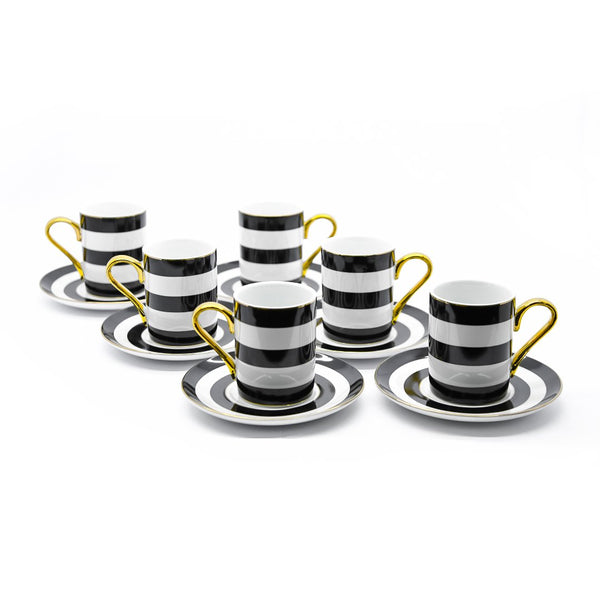 Kosova Kgp-065 Coffee Cup/Saucer 6Pcs Set | 2415-K | Cooking & Dining | Coffee Cup, Cooking & Dining, Glassware |Image 1