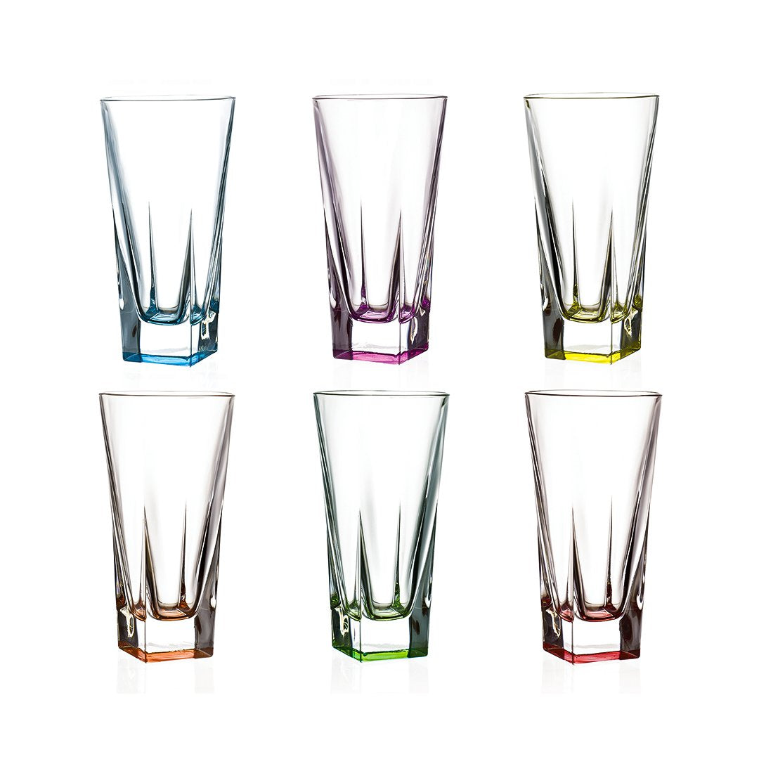 Fusion Set 6 Pcs Tumblers - Hb - Coloured - Rcr Trends - 25993020006 | '25993020006 | Cooking & Dining, Glassware |Image 1