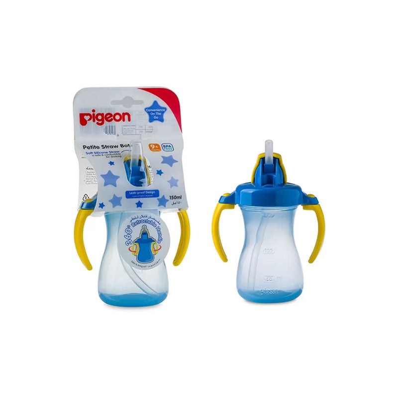 Pigeon 150 Ml Blue Petite Straw Bottle