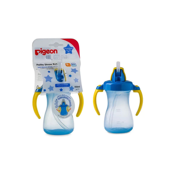 Pigeon 150 Ml Blue Petite Straw Bottle | 26149P | Baby Care | Baby Care |Image 1