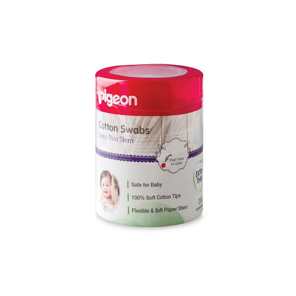 Pigeon Cotton Swabs Thin 200Pcs | '26546 | Baby Care | Baby Care |Image 1