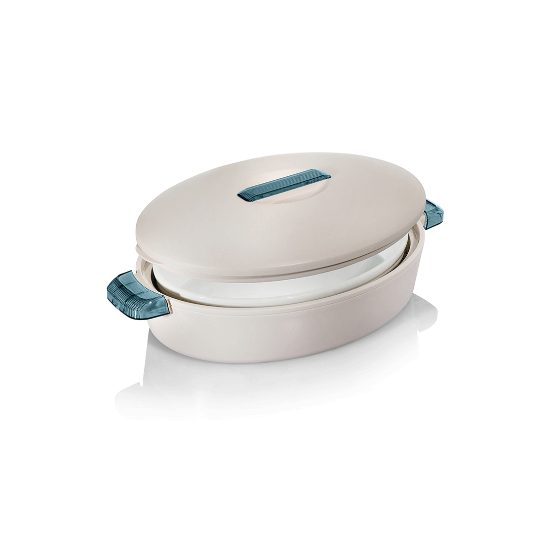 Enjoy Oval Insulated Container Colorado 2.8L-White/Pale Blue | 423333.08 | Cooking & Dining, Hot Pots |Image 1
