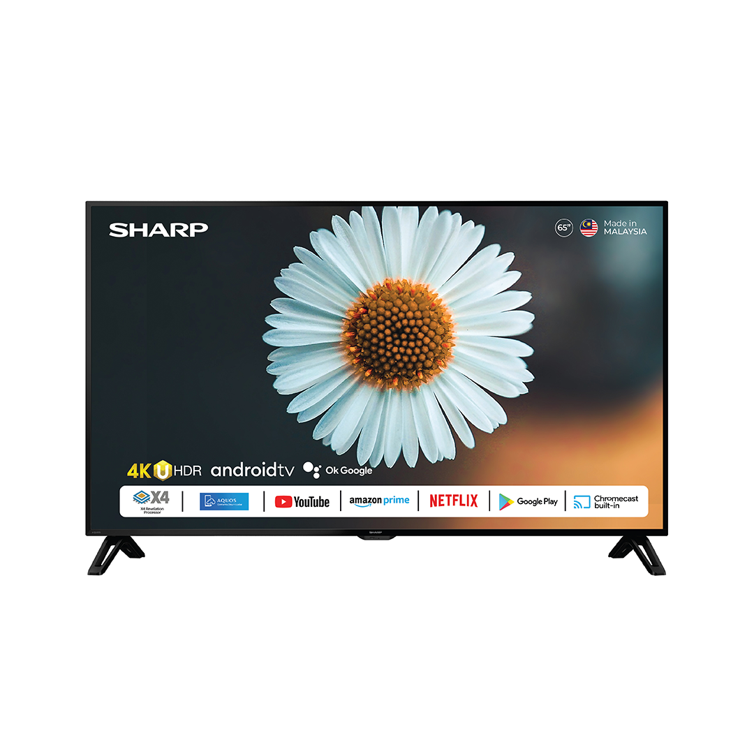 Sharp 65" 4K Uhd Android Tv | 4T-C65DK1X | Electronics | 4K UHD, Electronics, Tvs |Image 1