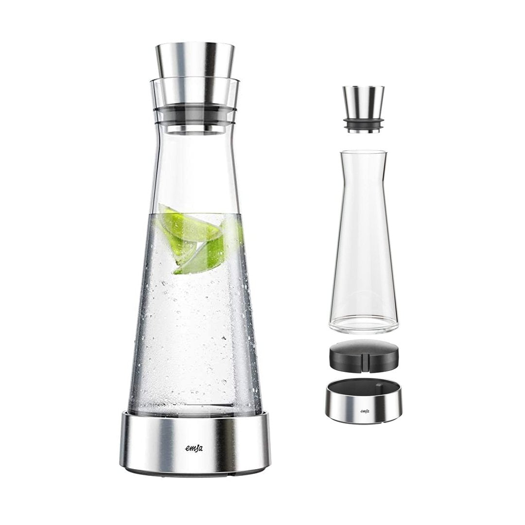 Emsa Flow Slim Carafe 1.0L Glass | '514233 | Cooking & Dining, Flasks |Image 1