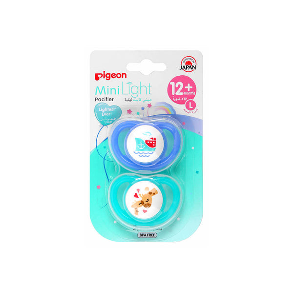 Pigeon 2 Pieces Minilight Pacifier - Boy Ship & Giraffe | '78261 | Baby Care | Baby Care |Image 1
