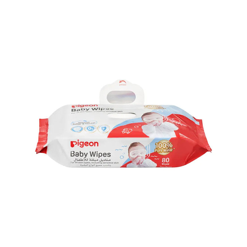 Pigeon Fliptop Baby Water Wipes 80 Sheets | '79499 | Baby Care | Baby Care |Image 1