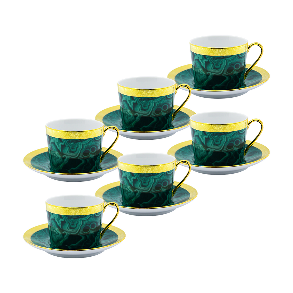 DEPOS SET 6 TEA CUP + PLATE