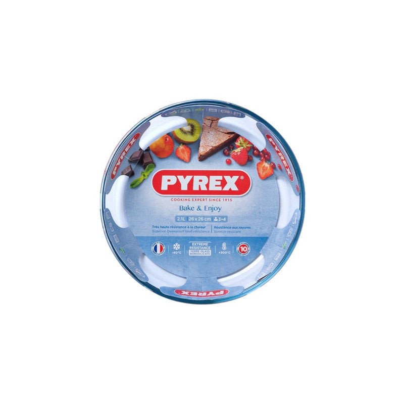 Pyrex 26 Cm Bake & Enjoy Glass Cake Dish
