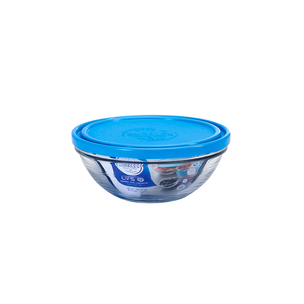 Duralex Freshbox Round 6 3/4" W/ Blue Lid | 9066AM06C1111 | Cooking & Dining | Containers & Bottles, Cooking & Dining |Image 1